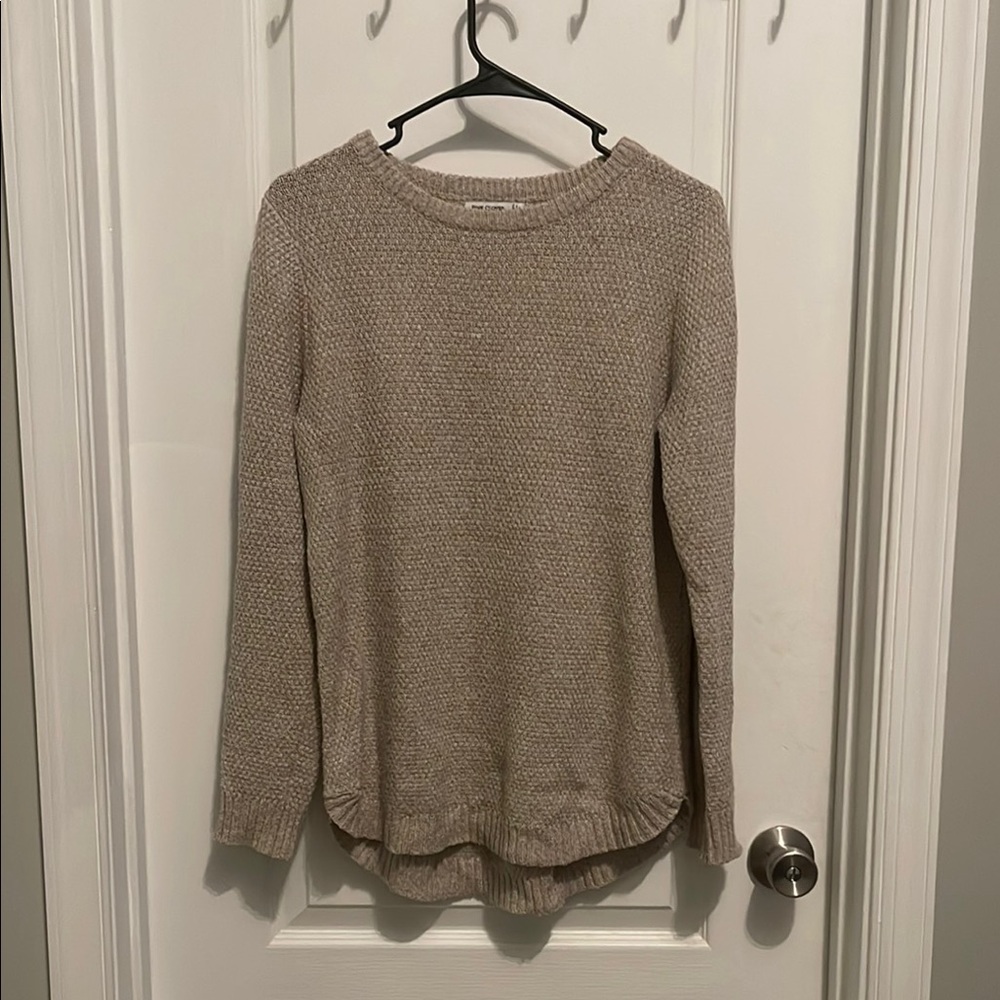 Women's Pink Clover Beige Sweater - M